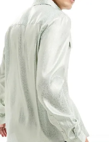 Camasa ASOS, verde deschis