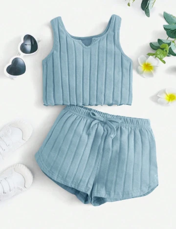 Compleu Shein Kids, albastru