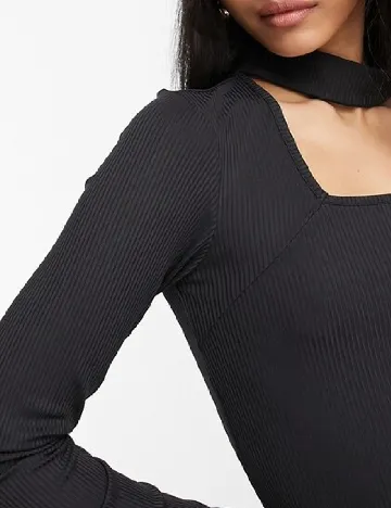 Rochie scurta Pieces Plus Size, negru Negru