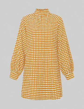 Rochie scurta SHEIN, portocaliu/alb Portocaliu