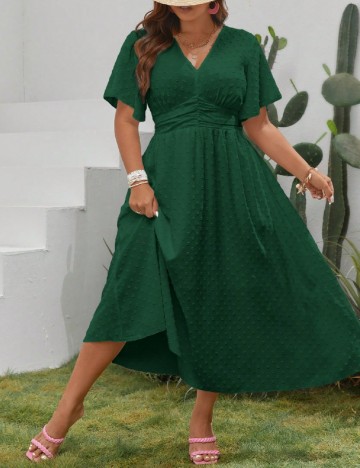 Rochie lunga SHEIN CURVE, verde