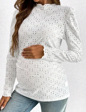 Bluza SHEIN Maternity, alb Alb