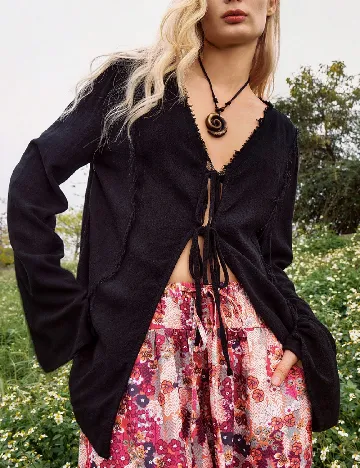 Cardigan SHEIN, negru Negru