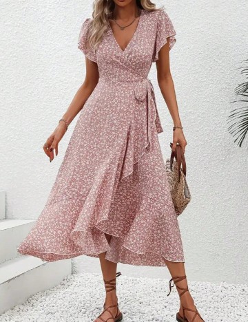 Rochie medie SHEIN, floral print