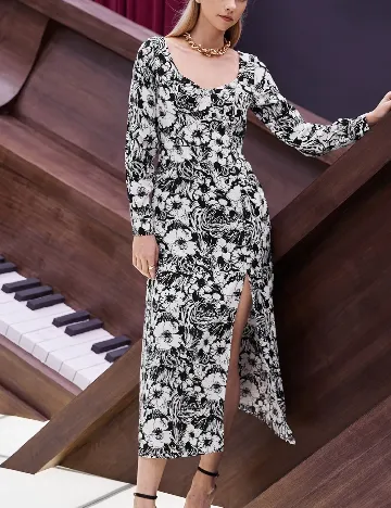 Rochie lunga SHEIN, negru Negru