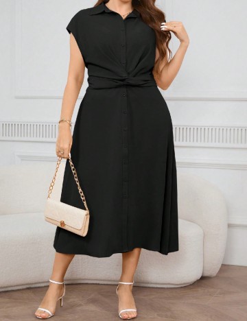 Rochie lunga SHEIN CURVE, negru