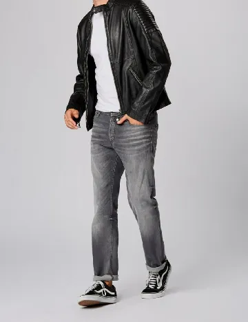 Blugi Jack&Jones, gri inchis