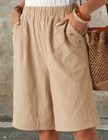 Pantaloni scurti Emery Rose, crem
