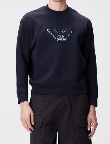 Bluza Emporio Armani, bleumarin inchis