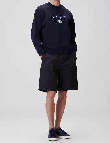 Bluza Emporio Armani, bleumarin inchis Albastru