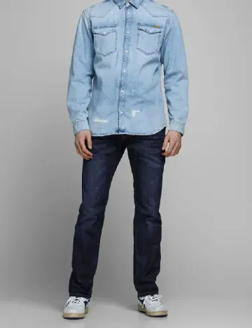 Blugi Jack&Jones, bleumarin Albastru