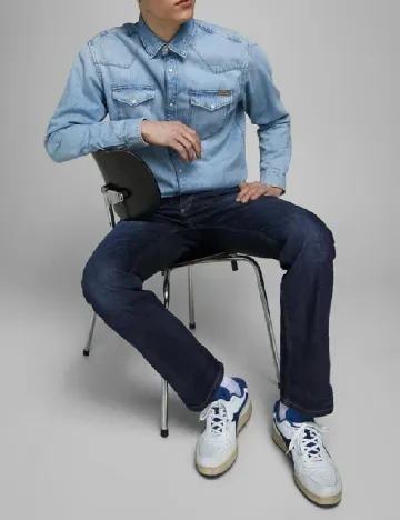 Blugi Jack&Jones, bleumarin Albastru