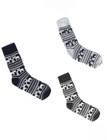 Set sosete 3 perechi Reserved, mix culori