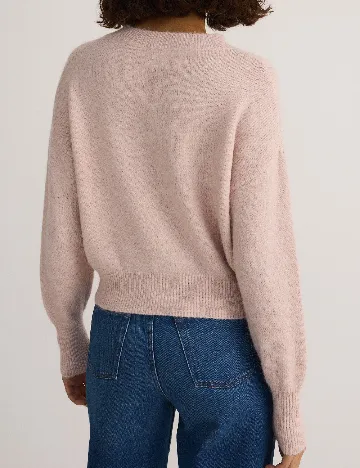 Cardigan Reserved, roz pudra Roz