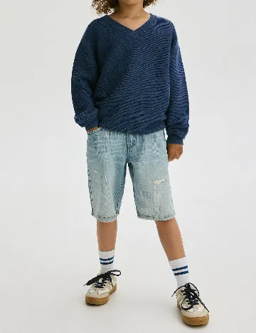 Bluza Reserved, bleumarin Albastru