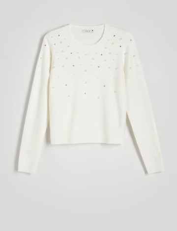 Bluza Reserved, alb