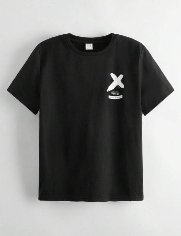 Tricou Shein Kids, negru