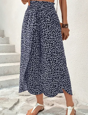 Pantaloni SHEIN, bleumarin Albastru