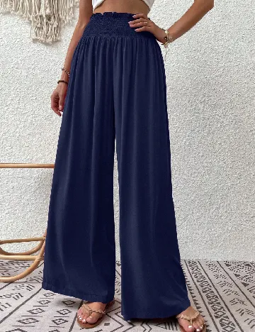 Pantaloni SHEIN, bleumarin Albastru