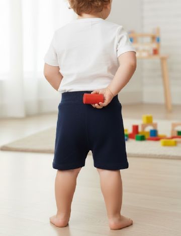 Pantaloni scurti ACTION, bleumarin inchis