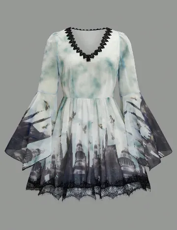 Rochie scurta SHEIN CURVE, mix culori Mix culori