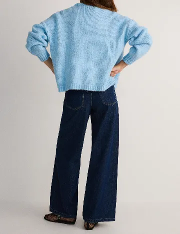 Cardigan Reserved, bleu Albastru