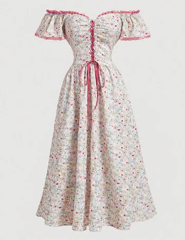 Rochie lunga SHEIN, floral print Floral print