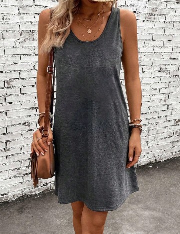 Rochie scurta SHEIN, gri