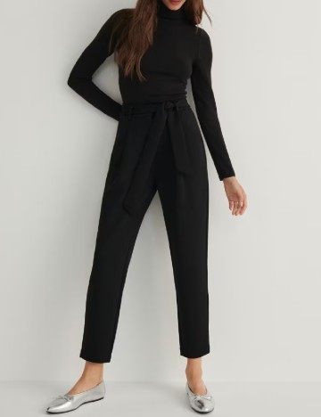 Pantaloni Reserved, negru