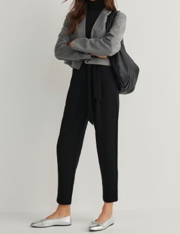 Pantaloni Reserved, negru
