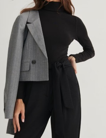 Pantaloni Reserved, negru