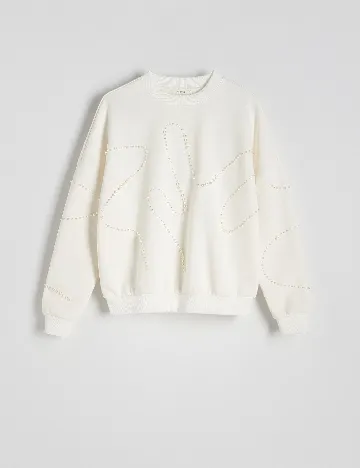Bluza Reserved, alb Alb