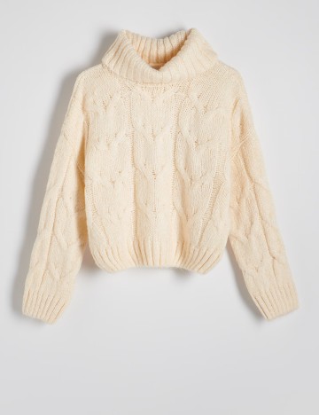 Pulover Reserved, crem