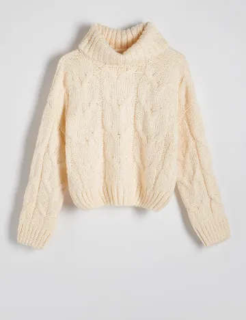 Pulover Reserved, crem Crem
