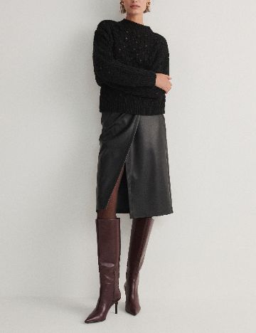 Pulover Reserved, negru