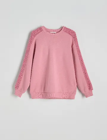 Bluza Reserved, roz Roz