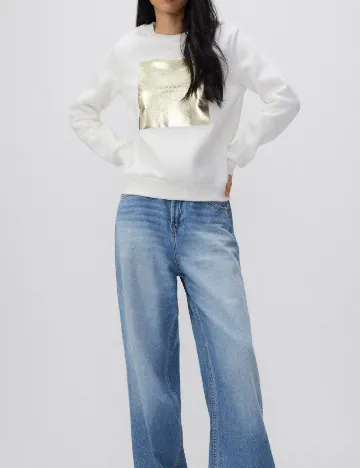 Bluza Reserved, alb Alb