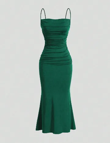 Rochie lunga SHEIN CURVE, verde Verde