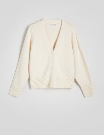 Cardigan Reserved, crem