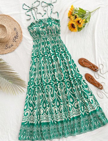Rochie lunga SHEIN, verde