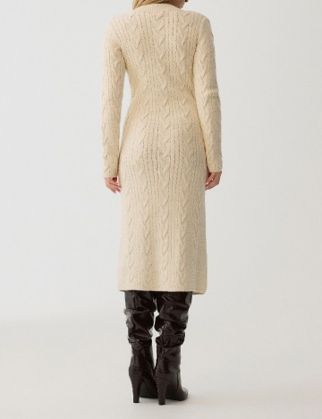 Rochie medie Reserved, crem