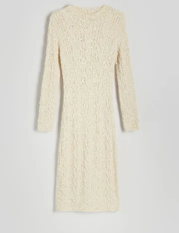 Rochie medie Reserved, crem Crem