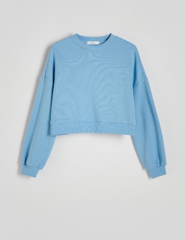 Bluza Reserved, albastru deschis