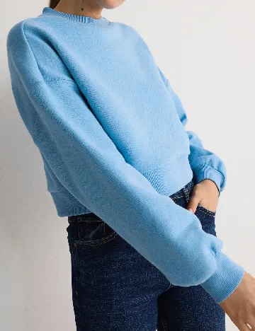 Bluza Reserved, albastru deschis Albastru
