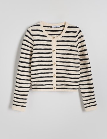 Cardigan Reserved, ecru