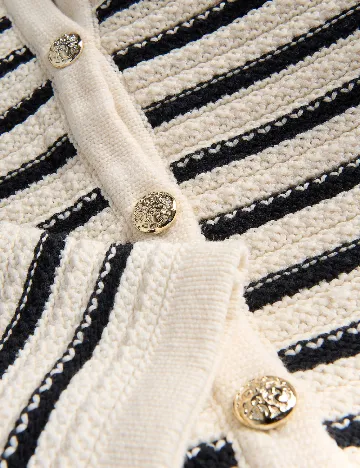 Cardigan Reserved, ecru Alb