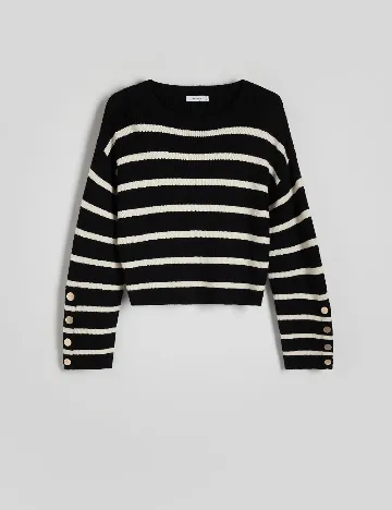 Bluza Reserved, negru Negru