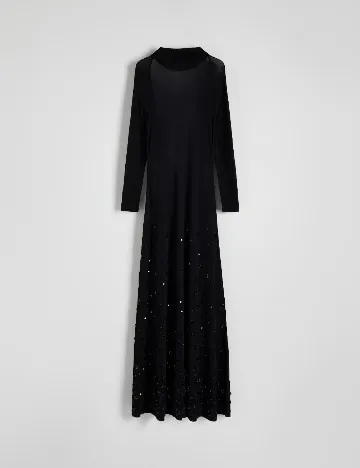 Rochie lunga Reserved, negru Negru