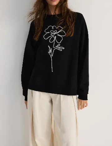 Bluza Reserved, negru Negru