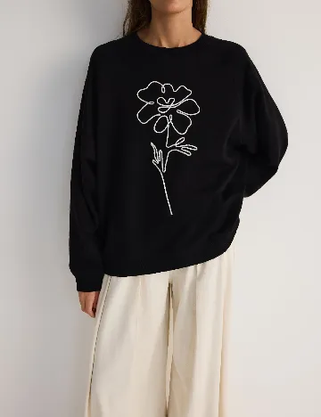 Bluza Reserved, negru Negru